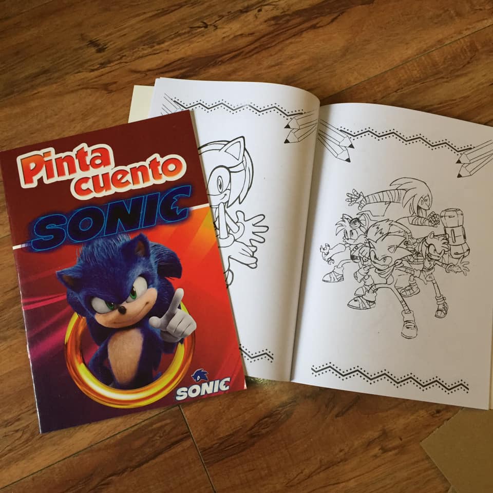 libro colorear . Sonic